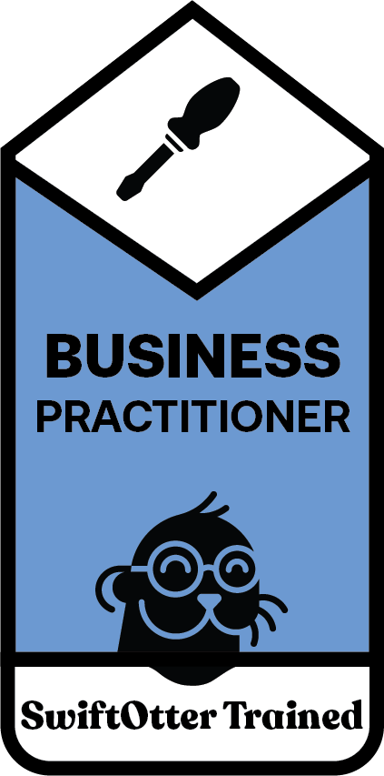 The SwiftOtter Trained Business Practitioner Developer badge